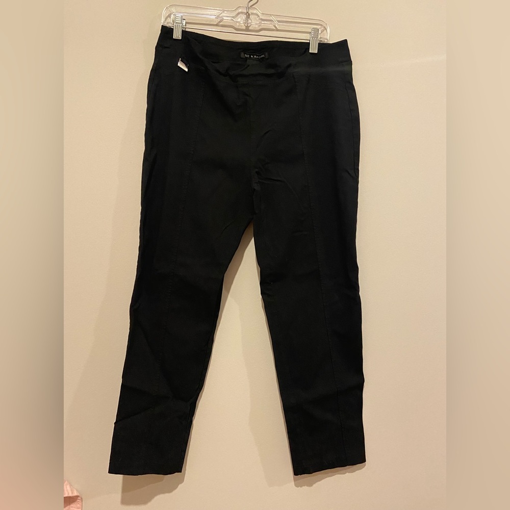 Zac + Rachel Size 12 L Black Dress Pants Stretch EUC
